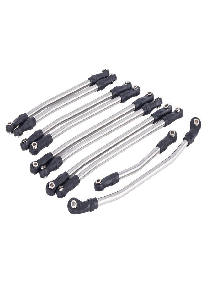 VNUHV 10Pcs Stainless Steel Link Rod Linkage 313mm Wheelbase for Axial SCX10 II 90046 1/10 Crawler Car Upgrade Parts - Image 4